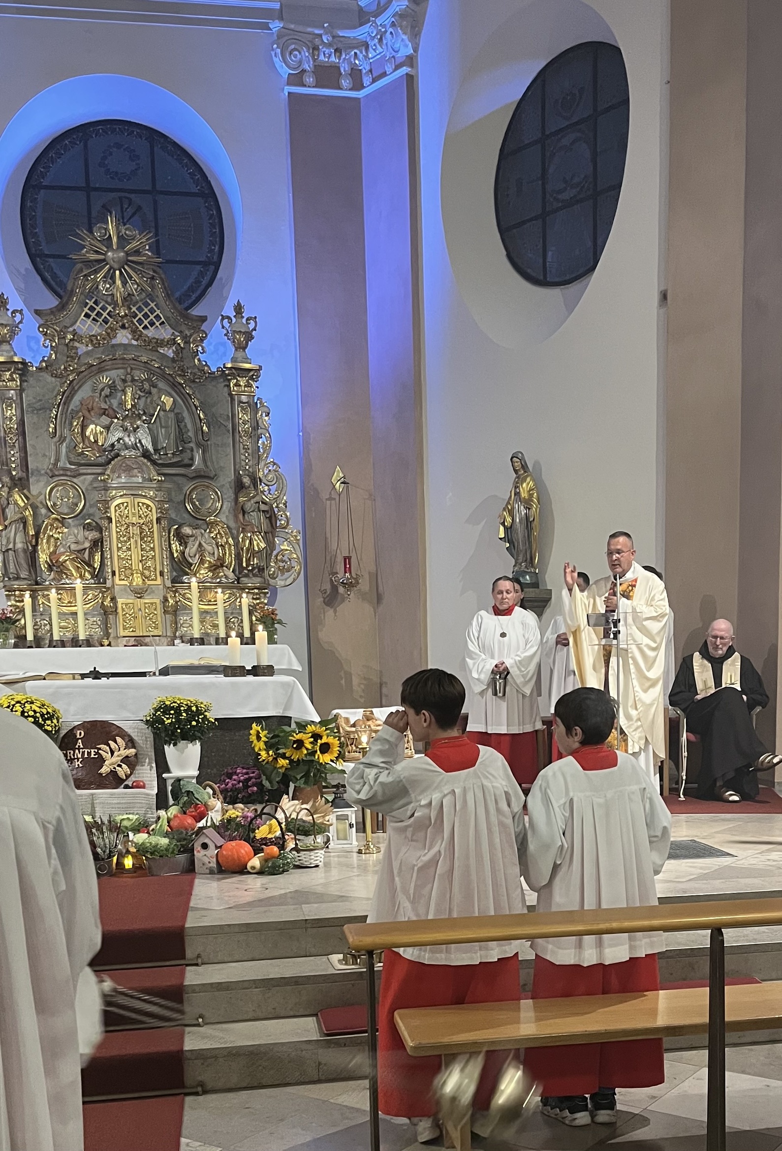 Erntedank mit P. Hadrian W. Koch in St. Margareta Kahl