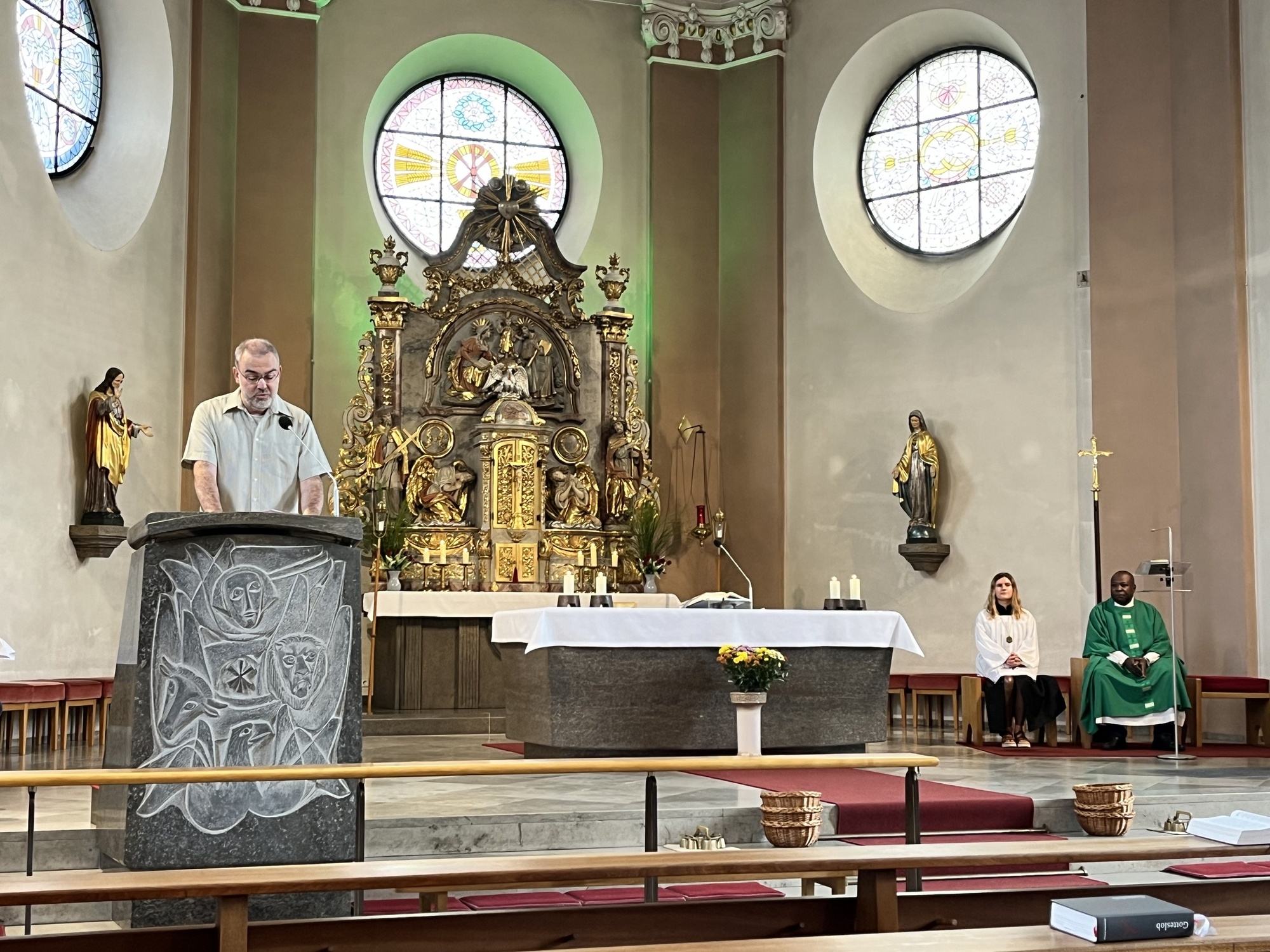 Begrüßung von Pfr. Leonard Bush in Kahl