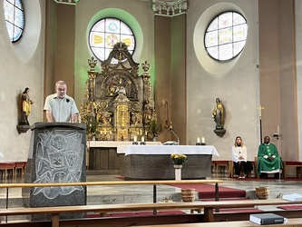 Begrüßung von Pfr. Leonard Bush in Kahl