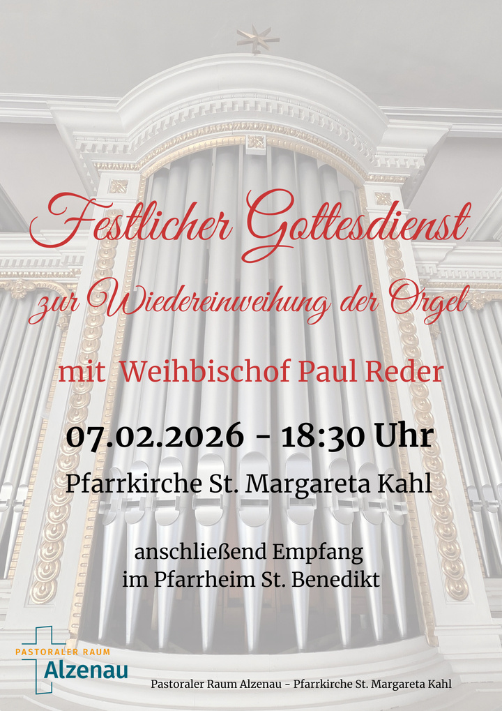Feierliche Orgeleinweihung in St. Margareta Kahl