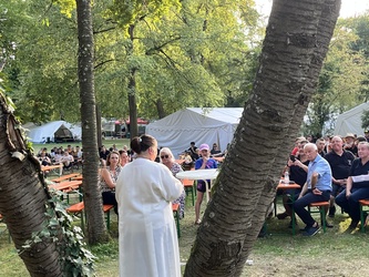 Zeltlager der Jugendfeuerwehr Ldkr. Aschaffenburg - Lagergottesdienst