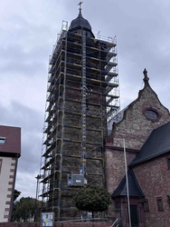 Kirchturmsanierung an der Pfarrkirche St. Margareta Kahl