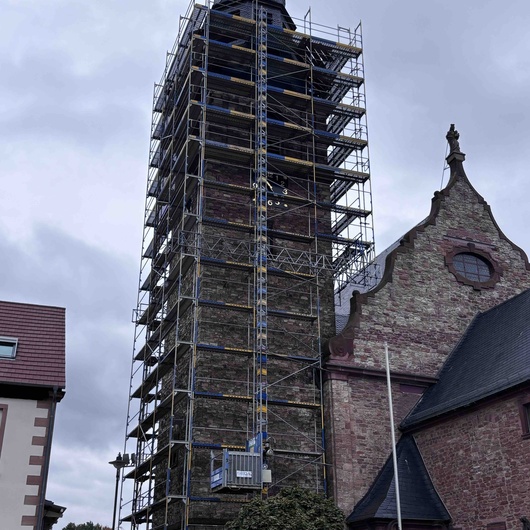 Kirchturmsanierung an der Pfarrkirche St. Margareta Kahl