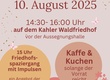 Begegnungs-Kaffee auf dem Kahler Waldfriedhof