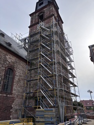 Kirchturmsanierung an der Pfarrkirche St. Margareta Kahl