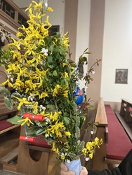 Palmbuschen der Kahler Erstkommunionkinder