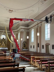 Reinigung in der Pfarrkirche St. Margareta Kahl