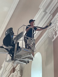 Reinigung in der Pfarrkirche St. Margareta Kahl