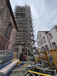 Kirchturmsanierung an der Pfarrkirche St. Margareta Kahl
