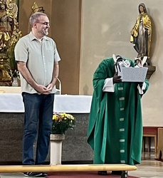 Begrüßung von Pfr. Leonard Bush in Kahl