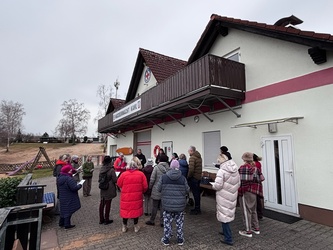 Abschluss an der Wasserwachtstation am Kahler Campingsee
