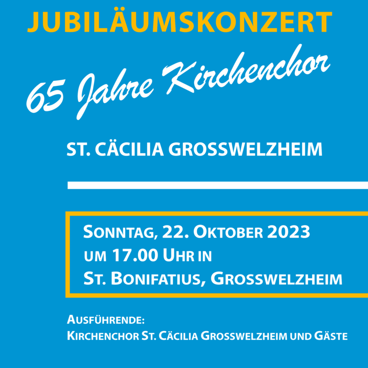 Jubiläumskonzert Kirchenchor St. Cäcilia