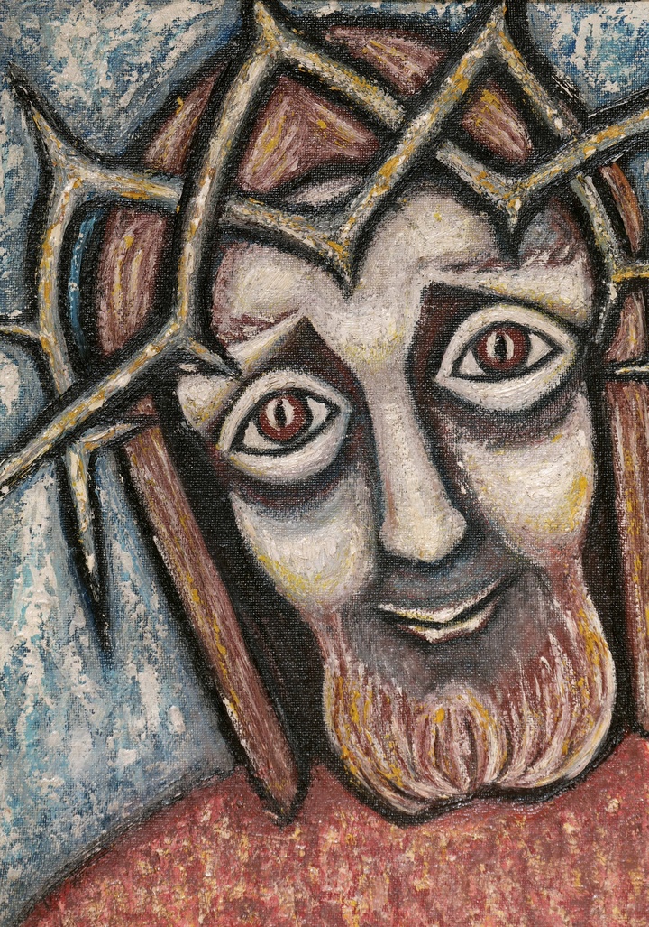 Brustbild des Dornengekrönten