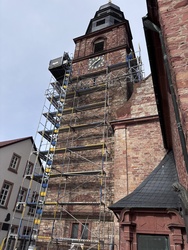 Kirchturmsanierung an der Pfarrkirche St. Margareta Kahl